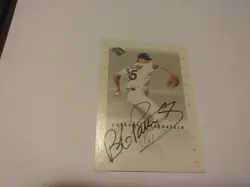 Bob Patterson 1996 Leaf Authentic Signature Series On Card Autograph Auto - Image 2
