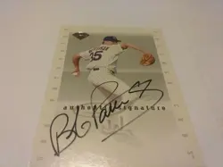 Bob Patterson 1996 Leaf Authentic Signature Series On Card Autograph Auto - Image 4