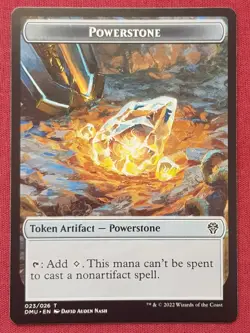 Magic The Gathering DOMINARIA UNITED POWERSTONE token card MTG - Image 1