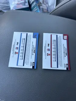 2025 Topps Chrome Rookie Cards Cam Ward Titans & Jaxson Dart Giants Lot of 2 - Image 2