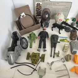 GI Joe Action Figures Mixed Lot with Accessories, Weapons, Parts & File Cards - Image 2