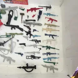 GI Joe Action Figures Mixed Lot with Accessories, Weapons, Parts & File Cards - Image 5