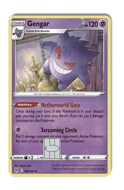 Gengar Pokemon Credit Card Skin / Decal - Image 1