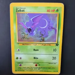 ZUBAT 70/82 POKEMON CARD (TEAM ROCKET SET) - Image 1