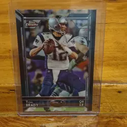 Topps 2015 Chrome Tom Brady #50 New England Patriots Football Card - Image 1