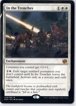 In The Trenches NM/M* The Brother's War ENGLISH 008/287 mtg -UnltdCards - Image 1