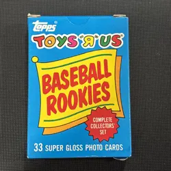 1987 Topps Toys R Us Rookies Set Bonds Bo Jackson Larkin Glossy 33 Cards - Image 1