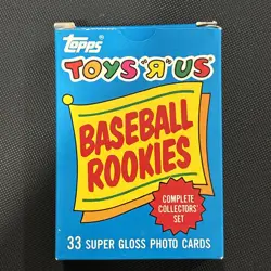 1987 Topps Toys R Us Rookies Set Bonds Bo Jackson Larkin Glossy 33 Cards - Image 1