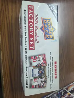 2008 Upper Deck Baseball Factory Set Series 1 & 2 Complete Set 506 cards(Sealed) - Image 1