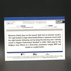 2025 Topps Update Rising Sons Card # US269 Los Angeles Dodgers Veteran Combos - Image 2