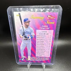 Topps 1999 Chrome All-Etch Sammy Sosa #AE2 Chicago Cubs MLB Baseball Card - Image 2