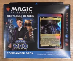 MTG, DOCTOR WHO, MASTERS OF EVIL COMMANDER DECK, MAGIC, SEALED - Image 1