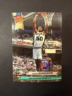 David Robinson 6 Card Lot HOF Spurs Inserts Ultra Topps Finest MVP Admiral NBA - Image 4