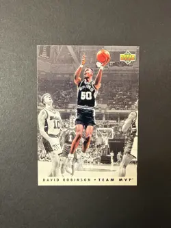 David Robinson 6 Card Lot HOF Spurs Inserts Ultra Topps Finest MVP Admiral NBA - Image 5