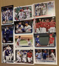 2022-2025 Topps Shohei Ohtani 20 Card Set LA Dodgers & Angels - Image 1