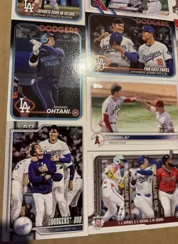 2022-2025 Topps Shohei Ohtani 20 Card Set LA Dodgers & Angels - Image 2