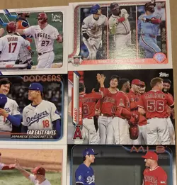 2022-2025 Topps Shohei Ohtani 20 Card Set LA Dodgers & Angels - Image 3