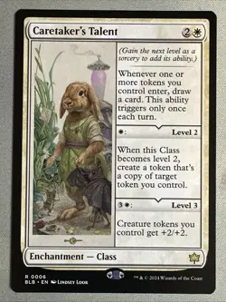 MTG / Caretaker's Talent / BLB / #6 / Regular / Rare / NM - Image 1