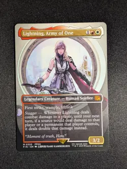 MTG Lightning, Army of One 0320 - Borderless Non Foil Final Fantasy NM - Image 1