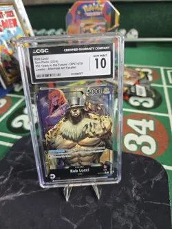 Bandai Rob Lucci Leader 500 Years Future OP07-079 Alt Art Parallel CGC 10 - Image 1