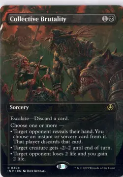 Collective Brutality NM/M* BORDERLESS Innistrad Remastered 0308 mtg -UnltdCards - Image 1