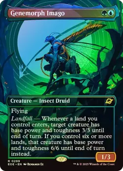 Genemorph Imago Foil Borderless Edge of Eternities NM MTG - Image 1