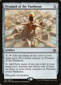 Pyramid of the Pantheon 1x FOIL AKH MTG Amonkhet Rare MINT artifact - Image 1