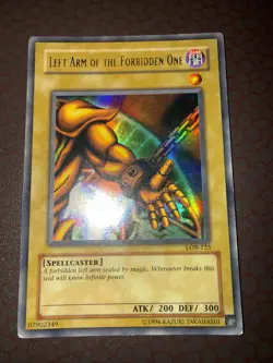 Yu-Gi-Oh! Left Arm Of The Forbidden One - LOB-122 - Ultra Rare-Unlimited Damaged - Image 1