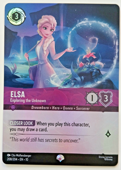 Elsa Exploring the Unknown 208/204 EN 10 Whispers - Lorcana Disney - English - Image 1