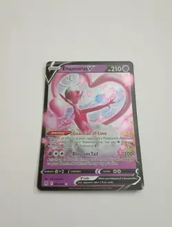 Enamorus V 082/196 Ultra Rare Holo Full Art Lost Origin Pokemon TCG Card NM - Image 1