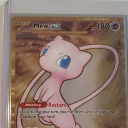 Mew ex 205/165 Scarlet & Violet 151 Holo Ultra Rare Full Art Pokemon Card - Image 2