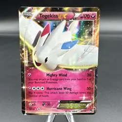Togekiss EX 83/122 BREAKpoint Ultra Rare Pokemon Card Crease HP - Image 1