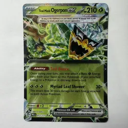 Teal Mask Ogerpon ex - SV: Prismatic Evolutions 012/131 NM English Pokemon Card - Image 1