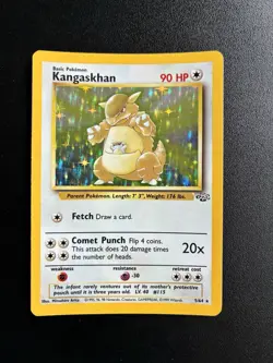 JUNGLE - NON HOLO - 21/64 KANGASKHAN - WOTC POKEMON CARD - Image 1