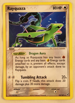 Rayquaza 22/107 Rare Deoxys Regular Pokemon Card - Near Mint NM - Image 1