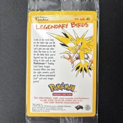 Pokemon Card Black Star Promo Zapdos 23 WOTC Sealed! - Image 2