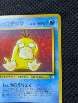 Misty's Psyduck Japanese Gym Pokemon card old back US seller - Image 5