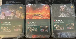 Magic The Gathering: Lord Of The Rings 1x Tin Collection Set Of 3 NIB - Image 1