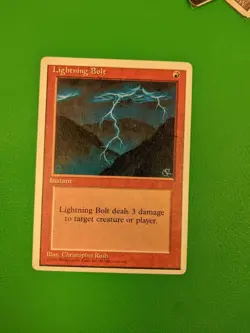 MTG Lightning Bolt Alternate 4th Edition Regular Common - Image 1