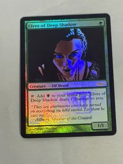 MTG FOIL Elves of Deep Shadow FNM Promos Magic the Gathering - Image 1