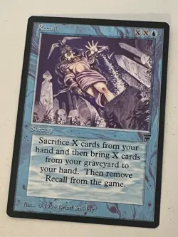 Magic the Gathering MTG Legends Recall NM (Beta Bob) - Image 1