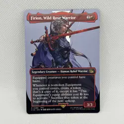 MTG - Firion, Wild Rose Warrior (Borderless) Final Fantasy Regular NM Pack Fresh - Image 1
