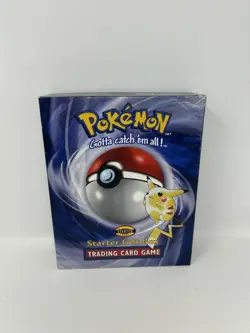Vintage Pokemon Lot EMPTY 1999 Starter Gift Box, Thunderstorm, 3 Unused Playmats - Image 1