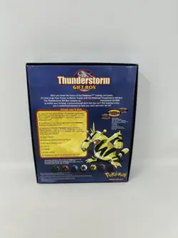 Vintage Pokemon Lot EMPTY 1999 Starter Gift Box, Thunderstorm, 3 Unused Playmats - Image 2