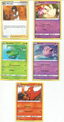 Lot de 11 Cartes Pokemon-Nintendo-Creatures-Gamefreak 2020-2021 - Image 3