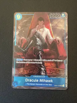 Bandai One Piece TCG Dracule Mihawk Romance Dawn Pre-Errata AA OP01-070 MINT - Image 1