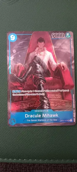 Dracule Mihawk OP01-070 Parallel English Foil (Alt Art) One Piece Romance Dawn - Image 1