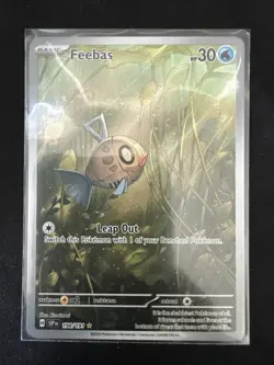 Feebas Rare Holo Illustration Card 198/191 Sv08: Surging Sparks NM Condition - Image 1