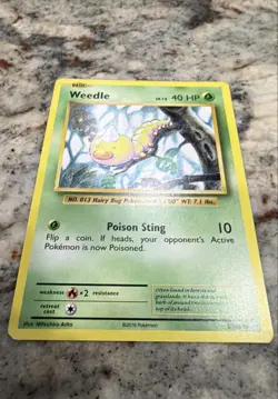 Weedle 5/108 Evolutions Regular Nintendo Pokemon Card - Image 1