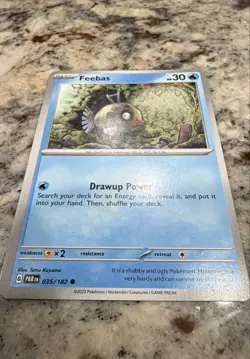 Feebas 035/182 SV04: Paradox Rift Regular Nintendo Pokemon Card - Image 1